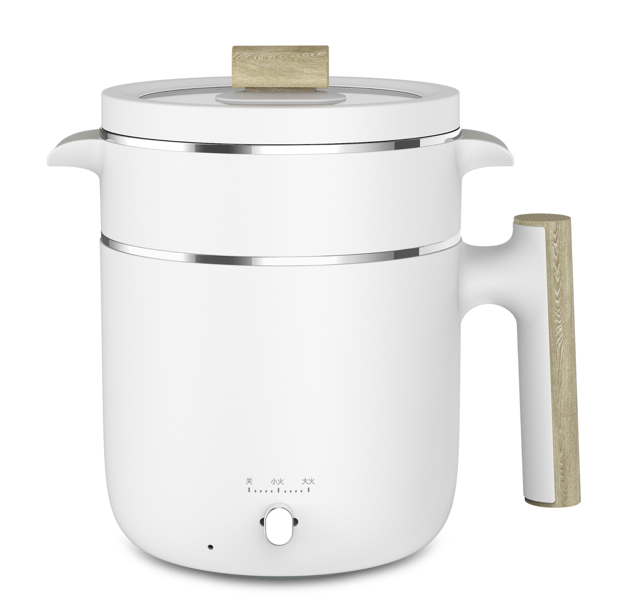 WD-7718B electric cooking pot with steamer | WANDI
